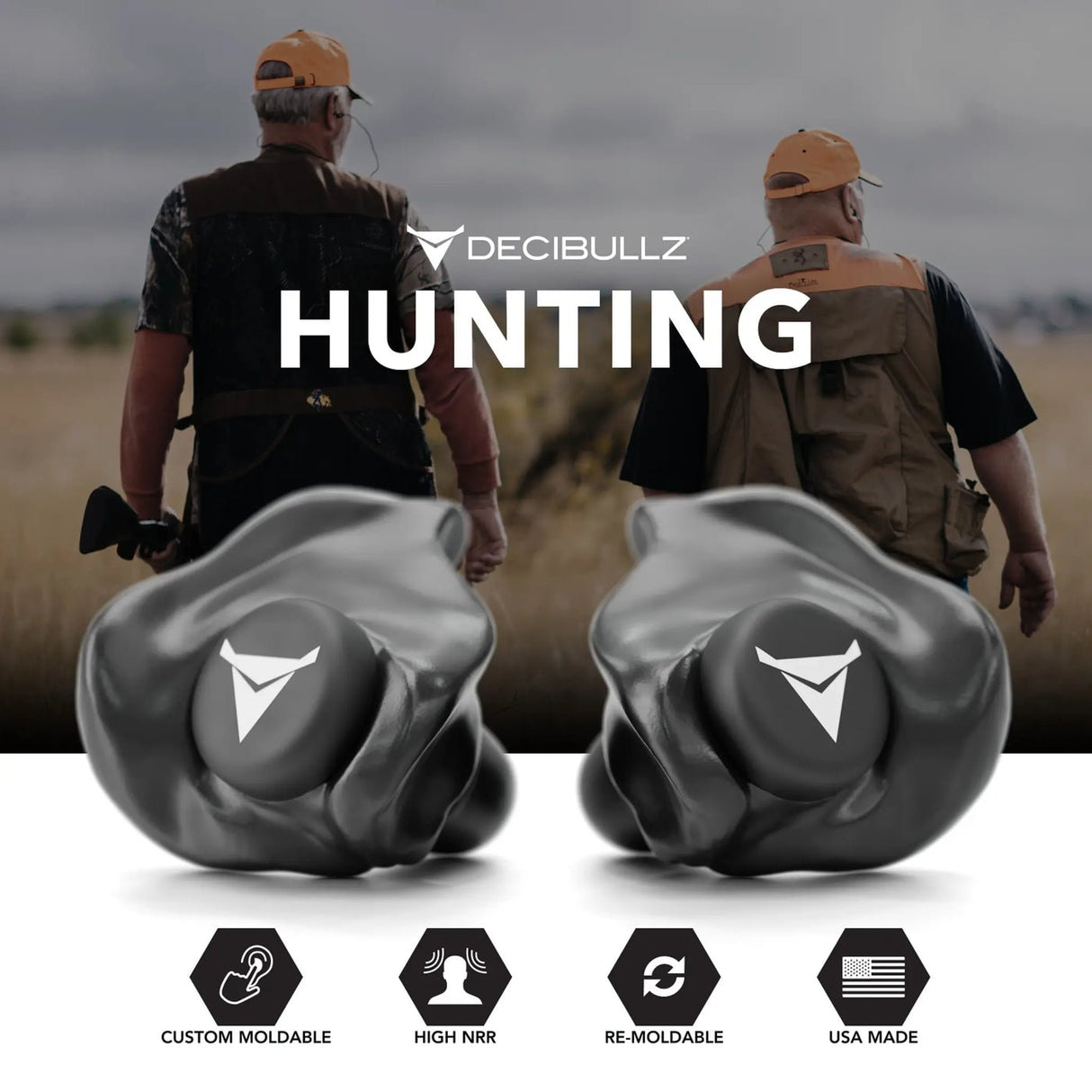 Custom Moldable 31dB Ear Plugs by Decibullz - The Earphone Guy