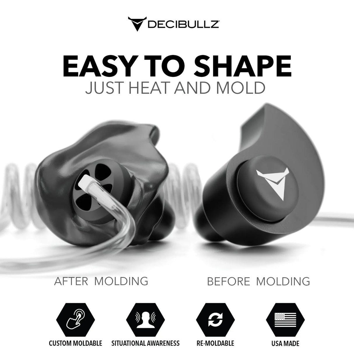 +Awareness Custom Moldable Earpieces by Decibullz - The Earphone Guy