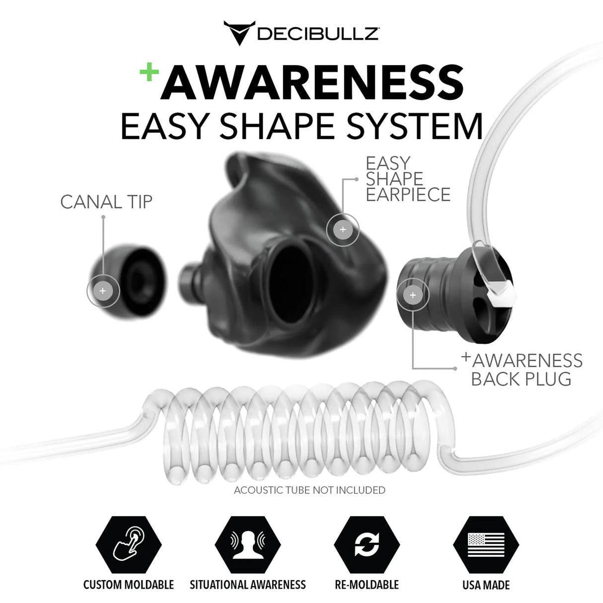 +Awareness Custom Moldable Earpieces by Decibullz - The Earphone Guy