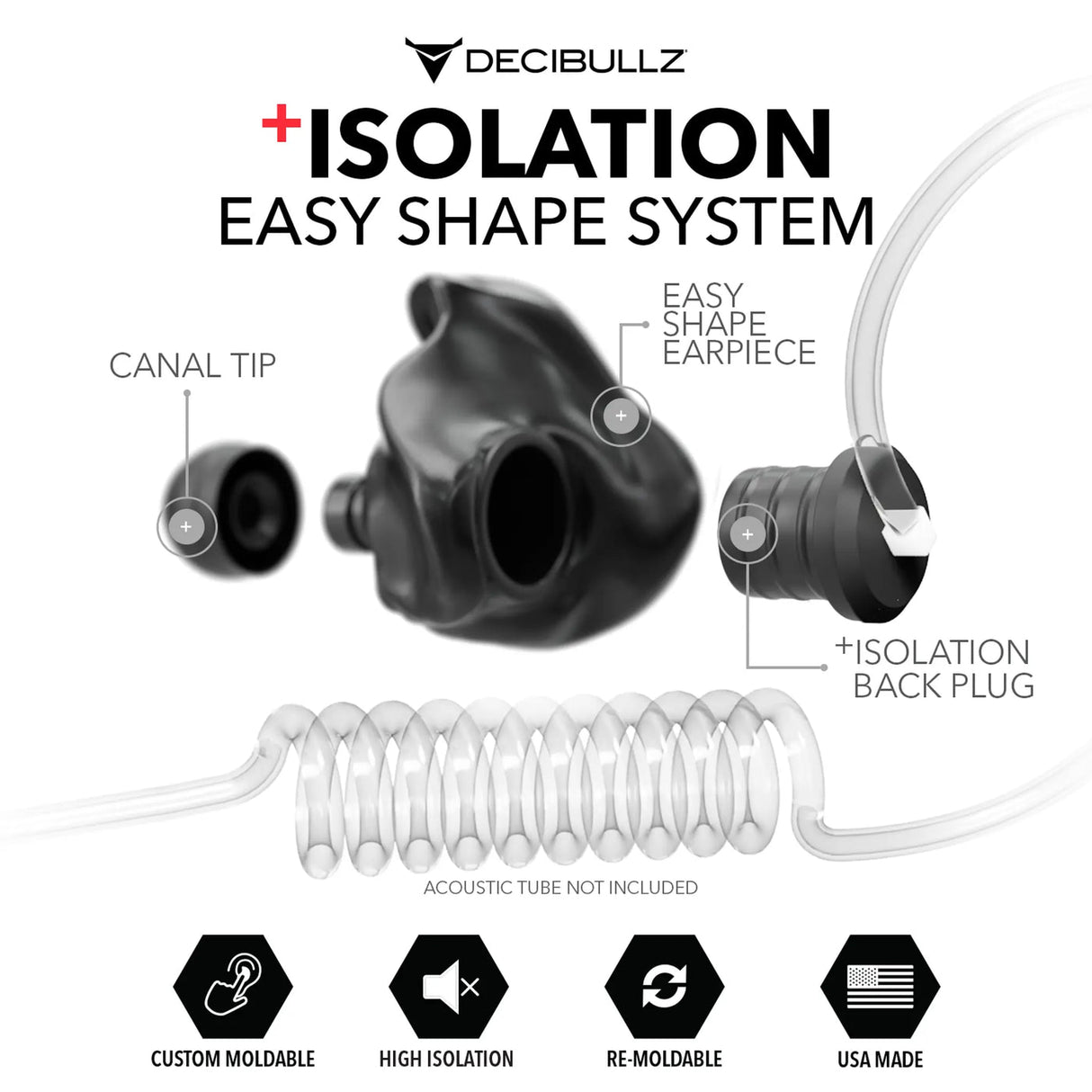 +Isolution Custom Moldable Earpieces by Decibullz - The Earphone Guy