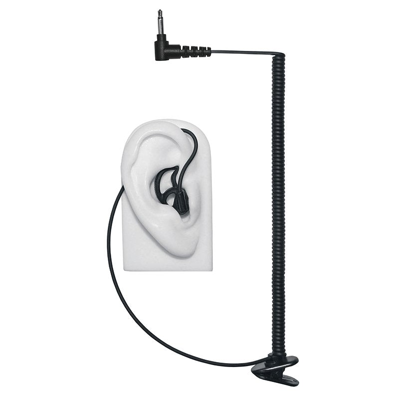 Micro Sound 1A - Tubeless Listen Only Black 3.5mm Earphone Kit w/No Sound Loss - The Earphone Guy