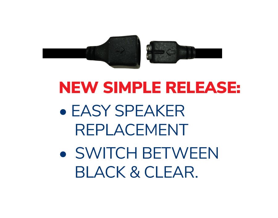 Micro Sound 1A - Tubeless Listen Only 3.5mm Earphone Kit w/No Sound Loss - Black or Clear - The Earphone Guy