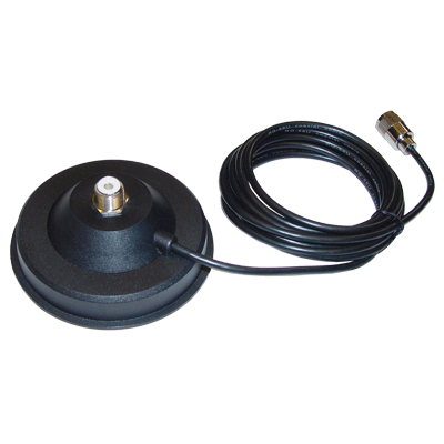 BlackBox Mobile Radio Magnetic Base for UHF or VHF car antenna. - The Earphone Guy