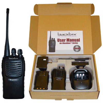 Blackbox Plus Professional 16 channel UHF Two-Way Radio - The Earphone Guy