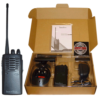 Blackbox Professional 16 channel UHF Two-Way Radio - The Earphone Guy