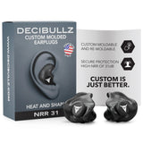 Custom Moldable 31dB Ear Plugs by Decibullz - The Earphone Guy