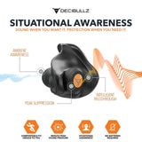 Decibullz Custom Moldable Ear Plugs for Shooting/Percussive Hearing Protection - The Earphone Guy