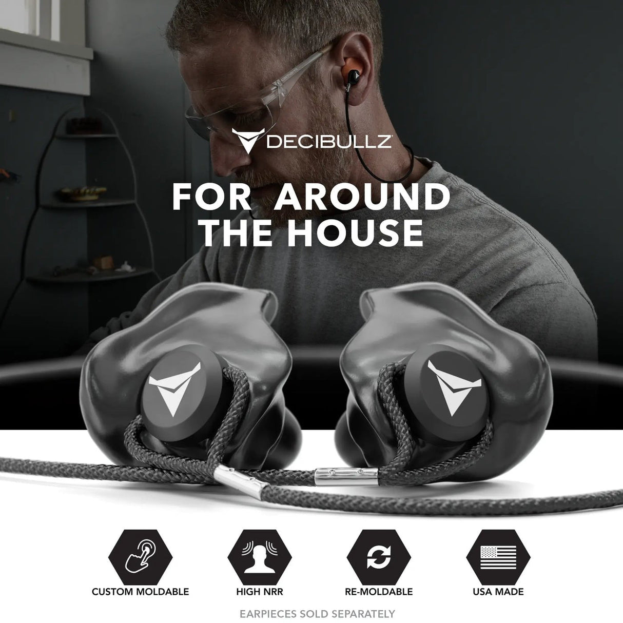 Decibullz Custom Molded Earplug Lanyard - The Earphone Guy