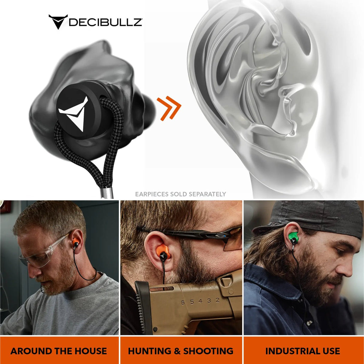 Decibullz Custom Molded Earplug Lanyard - The Earphone Guy