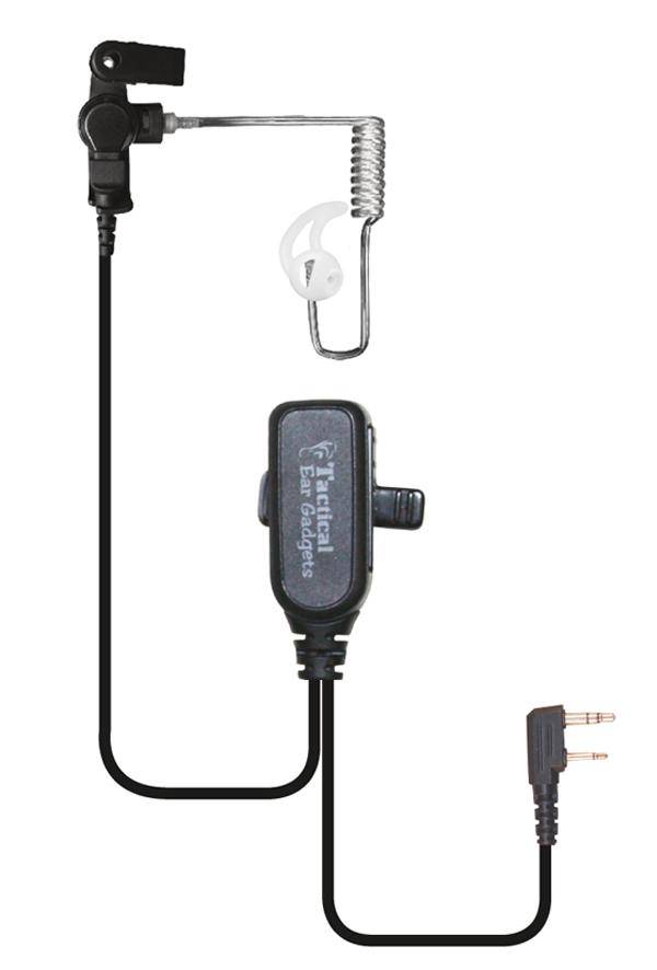 EP1300IL Hawk Lapel Microphone fits Icom Dual Pin - The Earphone Guy