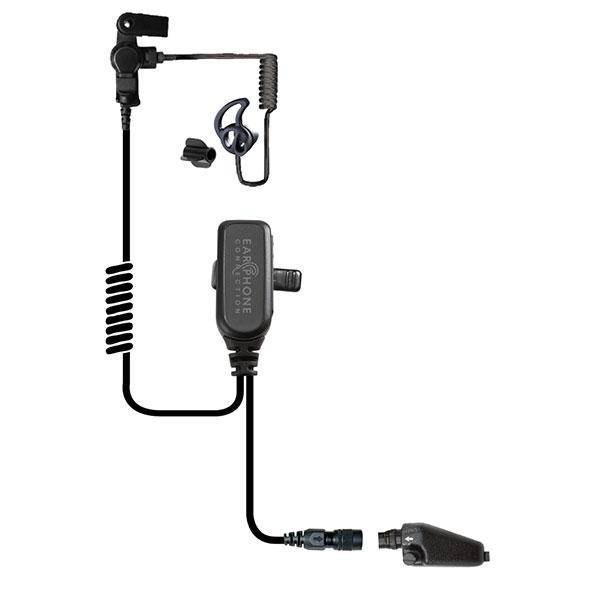 EP1311ECBT Hawk Black Diamond Tactical Lapel Microphone w/Easy-Connect fits Kenwood Multi Pin - The Earphone Guy