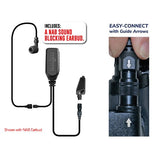 EP1311ECM1 Hawk M1 Tubeless Lapel Microphone for Kenwood Multi Pin – Now Available with NAB Option! - The Earphone Guy