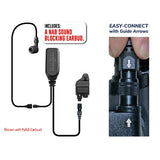 EP1328ECM1 Hawk M1 Tubeless Lapel Microphone for Harris M/A-Com Jaguar/XG75 – Now Available with NAB Option! - The Earphone Guy