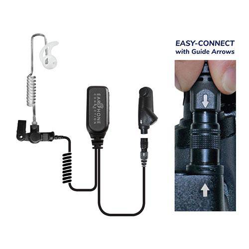 EP1348EC Hawk Lapel Mic, w/Easy-Connect fits Harris M/A COM - The Earphone Guy