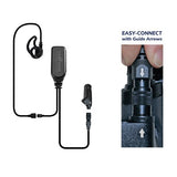 EP1348ECM1 Hawk M1 Tubeless Lapel Microphone for Harris M/A-Com XG/XL – Now Available with NAB Option! - The Earphone Guy