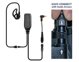 EP1350ECM1 Hawk M1 Tubeless Lapel Microphone for Motorola SL Series - The Earphone Guy