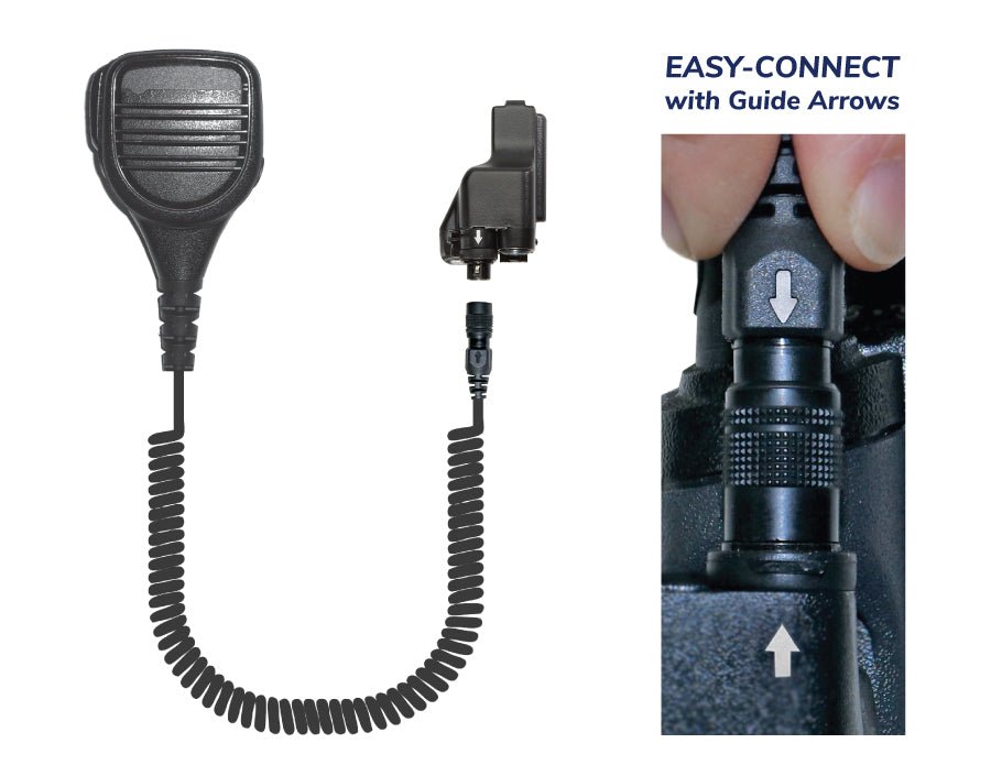 EP2123EC Rhino Speaker Microphone fits XTS/Jedi Series - The Earphone Guy