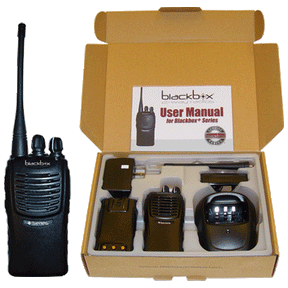Blackbox Plus Professional 16 channel VHF Two-Way Radio - The Earphone Guy
