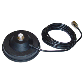 BlackBox Mobile Radio Magnetic Base for UHF or VHF car antenna. - The Earphone Guy