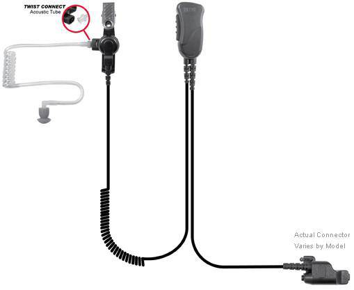 SPM-1306, Mirage, Lapel Microphone Fits EF Johnson - The Earphone Guy