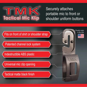 Tactical Mic Klip (TMK) Hidden Mic Clip - Tactical Mic Keeper - The Earphone Guy
